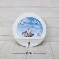 小号A款 地中海风格创意挂牌装饰挂钩玄关钥匙钩儿童房间墙壁饰装饰品挂件