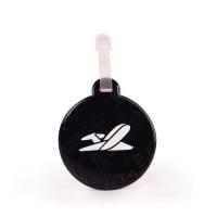 黑色 硅胶行李牌旅行箱登机牌行李箱牌防丢名字标签牌拉杆箱装饰挂牌