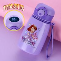智能单盖直饮口苏菲 迪士尼儿童保温杯男女宝宝带吸管两用水杯学生不锈钢水壶防摔杯子