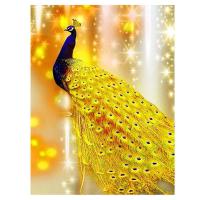 画布尺寸圆钻30x40cm 5D DIY圆钻 钻石画孔雀家居装饰钻石刺绣套件十字绣儿童益智礼物