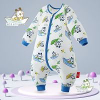 [适温10-15度]友谊小船 80cm(身高80-90cm) 巴布豆婴儿睡袋宝宝睡袋防踢被儿童多功能睡袋防惊跳神器四季通