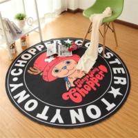 乔巴 60厘米圆形 圆形卡通可水洗地毯卧室床边电脑椅吊篮地毯服装店衣帽间圆形地垫