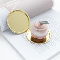 金色 香薰蜡烛托盘金属欧式复古ins烛台底托家用蜡烛台非蜡烛