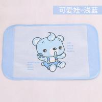 天蓝小熊冰丝枕套[40x25] 夏季儿童冰丝枕套凉席夏天宝宝幼儿园枕头套学生单人枕芯套枕皮