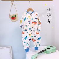 前4后2汽车 S 婴儿睡袋宝宝春夏季薄款防踢被儿童分腿睡袋四季通用婴幼儿连体衣