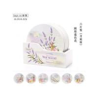 杯垫-圆形蓝色花 保温杯垫分格餐盘圆桌餐盘餐桌垫碗垫隔热垫耐高温砂锅隔热垫隔热