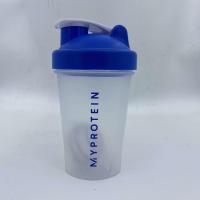 Myprotein450ml摇摇杯 深蓝色 Myprotein熊猫摇摇杯三层粉盒600m带刻度搅拌球l450奶昔蛋白粉