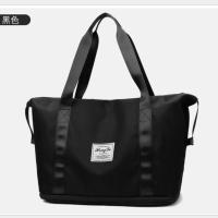 黑色一个 若奔旅行包旅行袋卓火一飞行员男女包大容量多功能包包佰升手提包