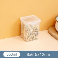 550ml 小号 家用五谷杂粮保鲜盒透明带盖坚果收纳盒水果盒装蛋盒冰箱收纳神器