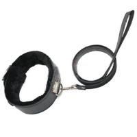 款1]毛绒内衬(黑) SM调教刑具男女奴调情趣项圈乳房夹女用狗链脖套双峰乳夹另类玩具