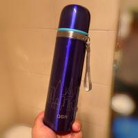 钢吊保温杯[蓝色]500ML 渐变色保温杯女学生韩版可爱杯子大容量水杯不锈钢保温杯便携茶杯