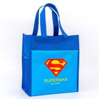 美国队长 可爱学生餐盒袋子手提袋大号饭盒袋小孩儿童便当包卡通防水帆布袋