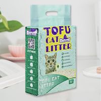 真空绿茶 BASSCAT贝贝猫厂家原味豆腐猫砂6L可冲马桶猫咪用品除臭无尘猫沙