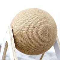 单球 耐磨猫抓板不掉屑实木立式猫咪玩具用品猫磨爪子专用器剑麻猫抓球