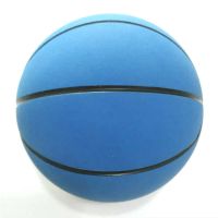 蓝色(无印刷) 弹力球迷你儿童弹跳小篮球高弹力空心室内篮筐解压球免充气跳跳球