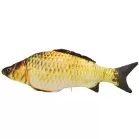 鲫鱼小号20cm 猫玩具猫薄荷鱼抱枕宠物磨牙猫薄荷逗猫棒老鼠小猫抱枕仿真鱼鲫鱼