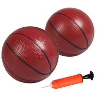 皮球18cm[2颗装+打气筒] 儿童玩具小皮球锻炼身体婴儿拍拍球宝宝弹力球篮球类玩具1-3-6岁