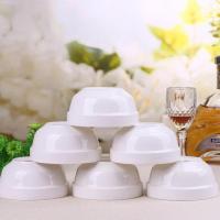 纯白 10个装景德镇4.5英寸米饭碗陶瓷碗家用骨瓷餐具套装喝汤碗金钟碗