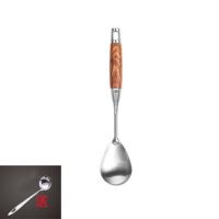 sus304不锈钢花梨木饭勺 德国304不锈钢厨房用品锅铲汤勺漏勺勺子家用炒菜铲子煎铲套装