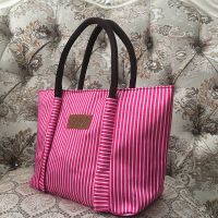 BG-8601玫红[小号] 牛津布防水饭盒袋手提包小布包加厚布艺女包便当包环保袋手拎包