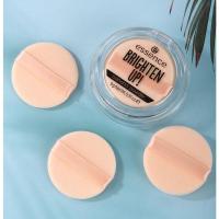 3片圆形粉扑5CM (简装) 德国ESSENCE香蕉粉扑banana粉饼粉扑植绒替换专用超软绒面圆井田