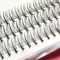 夹心睫毛一盒 仙子假睫毛女自然仿真单簇嫁接睫毛夹心朵毛仙女芭比种植分段式