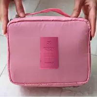 [手提立放式化妆包]+魅力粉红 化妆包女ins2021款多功能大容量便携防水旅行洗漱用品手提收纳袋