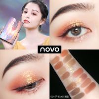 01#芦苇冰川 (热卖色) 收藏+关注送眼影刷 NOVO18色眼影盘珠光哑光闪粉ins超火防水汗大亮片学生李佳琦推荐