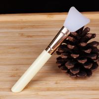 米白色硅胶刷、1支 调涂抹面膜碗软和刷子专用硅胶刷泥膜套装2件套大号脸部水疗工具