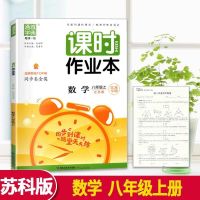 八年级上册 物理苏科版 课时作业本七7八8九9年级上下册语数英物理化学人江苏专用沪教版