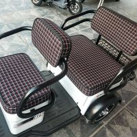 黑红格加厚防滑 捷马台铃雅迪金彭艾美达爱玛小鸟淮海澳柯玛电动三轮车座套专用