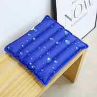 深蓝水珠36*36cm 冰垫坐垫水垫坐垫办公室夏天水袋椅垫学生降温水凉垫汽车冰晶凉垫