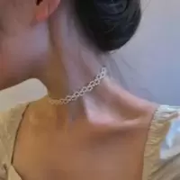 丹姐饰品天然仿珍珠项链 手工choker花链 小珍珠颈联短 丹姐饰品天然仿珍珠项链 手工choker花链 小珍珠颈联短