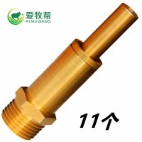 4分口径(接20mm水管) 5个 [买十送一]大流量猪水嘴母猪用饮水器防溅全铜饮水嘴养猪场设备