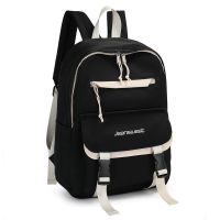 SJ2155 黑色 真维斯初高中学生书包女高颜值韩版百搭大容量双肩包旅行背包ins