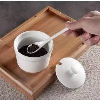 白罐 陶瓷家用盐罐饭店辣椒罐猪油罐厨房调料瓶调味缸调味罐耐高温味盒