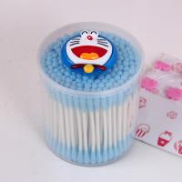 叮当头 螺旋双头棉棒卸妆棉花木棒棉球棉签200支掏耳化妆用卸妆棉棒清洁