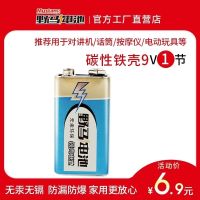 一粒装 野马 碳性9V电池 6F22 方形九伏大电流 对讲机万用表用 马桶盖