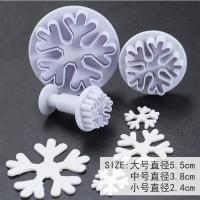 雪花款式1 蛋糕烘焙模具 雪花弹簧压模 翻糖杯子蛋糕模工具