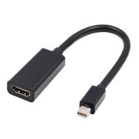 黑色 1080P 艾米森 MINIdp转hdmi苹果微软转换器雷电2连接电视显示器投影仪