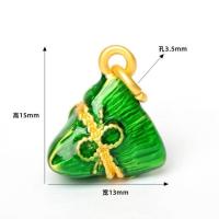 吊坠款2个粽子 滴油小粽子 diy手工编绳端午节五彩绳手链小粽子挂件编织成品材料