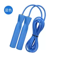 PVC防缠绕轴承跳绳[蓝色] 负重轴承跳绳两用无绳有绳跳绳减肥成人专用女生燃脂静音室内跳绳