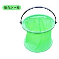 折叠水桶-绿色 捞鱼网兜儿童捞鱼网捕蝴蝶昆虫蝌蚪小孩伸缩杆小抄网渔网家用玩具
