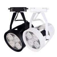 黑色款[白光] 飞利浦芯片-35W-单灯泡 led射灯轨道灯导轨式服装店展厅商铺超亮强光打光灯PAR30灯泡滑轨