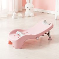 (小号0-3岁使用)粉色 儿童洗头躺椅可折叠洗头发神器男女宝宝洗发床可坐躺小孩家用大号