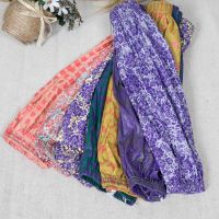 四线印花款混色 三双 袖套皮革PU防油防水男女耐磨成人厨房工业护袖中长款套袖劳保大人