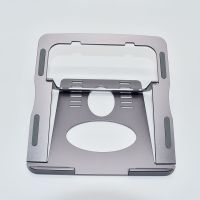 深空灰铝合金支架 笔记本电脑支架托架悬空铝合金立式折叠桌面散热增高平板电脑架托