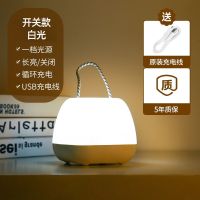 LN充电开关-白光 小夜灯卧室睡眠灯婴儿喂奶床头遥控台灯小夜灯少女心不插电可充电