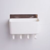 DYL浴室壁挂置物架 单个装(赠4个可组装拆卸挂钩) 嘟优啦卫生间壁挂免打孔置物架多功能家用浴室挂钩角架杂物收纳盒