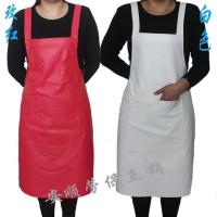 大小兜颜色随机发 成人加厚耐磨围裙男女工作餐厅PU皮围腰皮革厨房防水防油韩版围兜